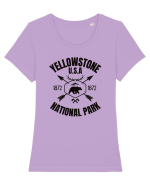 Yellowstone National Park Tricou mânecă scurtă guler larg fitted Damă Expresser