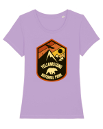 Yellowstone National Park Tricou mânecă scurtă guler larg fitted Damă Expresser