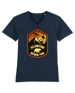 Yellowstone National Park Tricou mânecă scurtă guler V Bărbat Presenter