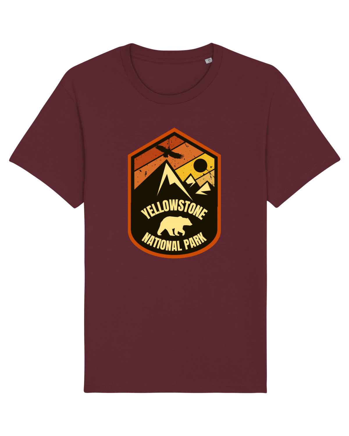 Tricou mânecă scurtă Unisex Rocker Burgundy