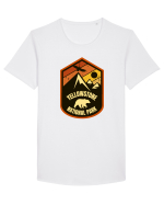 Yellowstone National Park Tricou mânecă scurtă guler larg Bărbat Skater