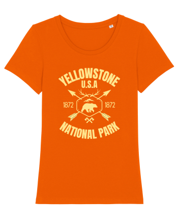Yellowstone National Park Bright Orange