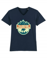 Yellowstone National Park Tricou mânecă scurtă guler V Bărbat Presenter