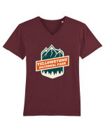 Yellowstone National Park Tricou mânecă scurtă guler V Bărbat Presenter