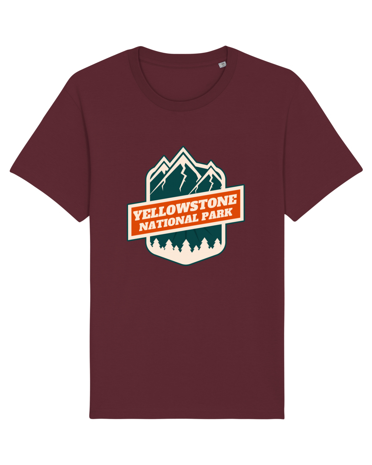 Tricou mânecă scurtă Unisex Rocker Burgundy