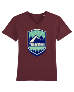 Yellowstone National Park Tricou mânecă scurtă guler V Bărbat Presenter