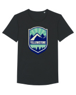 Yellowstone National Park Tricou mânecă scurtă guler larg Bărbat Skater