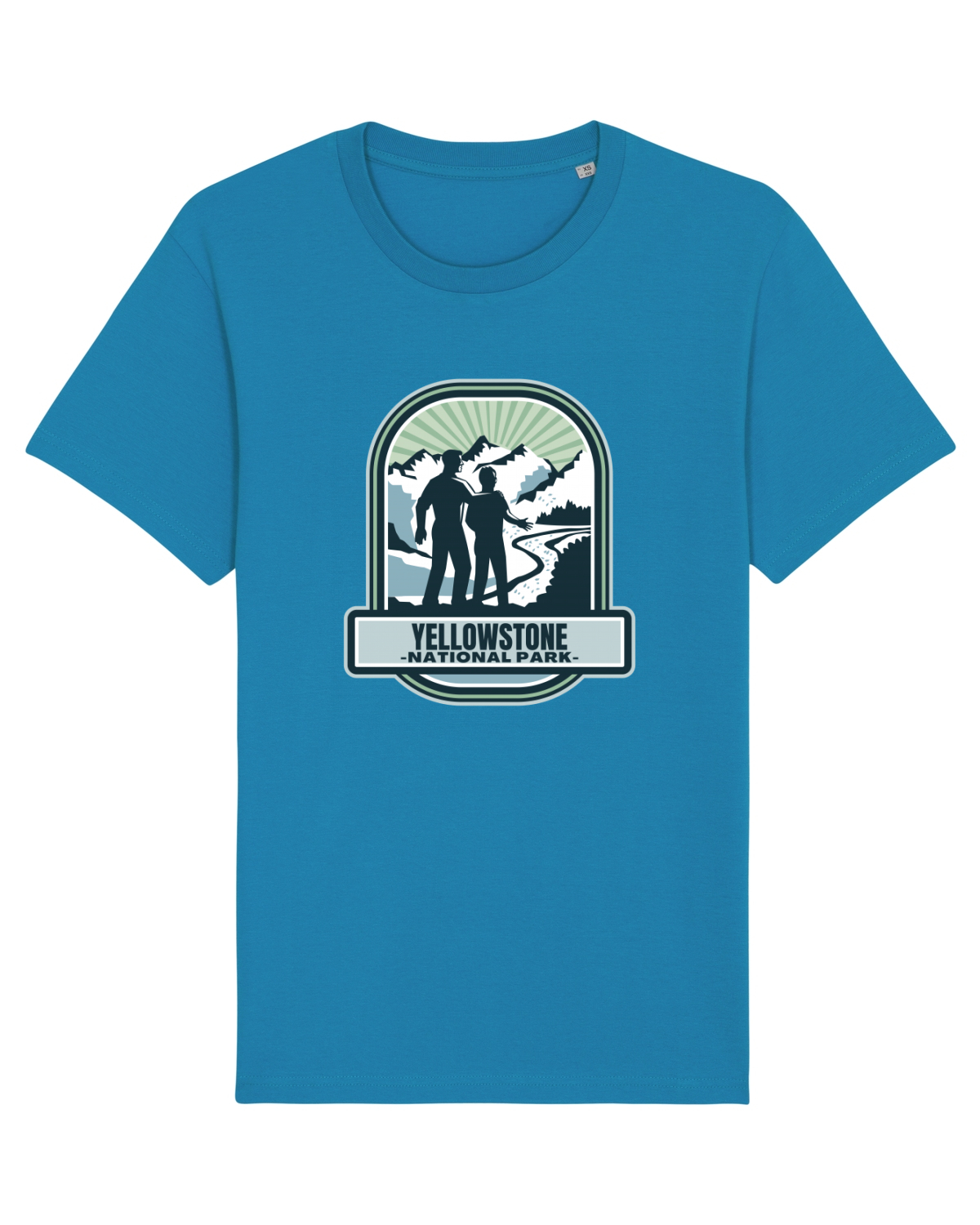 Tricou mânecă scurtă Unisex Rocker Azur