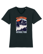 Yellowstone National Park Tricou mânecă scurtă guler V Bărbat Presenter