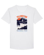 Yellowstone National Park Tricou mânecă scurtă guler larg Bărbat Skater