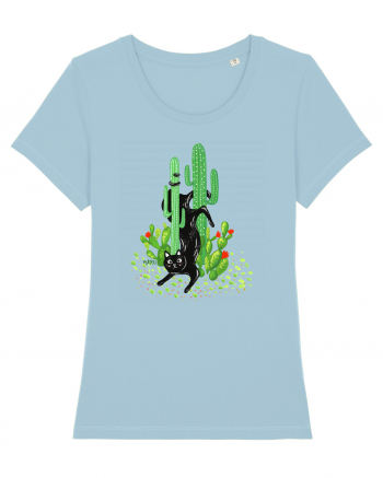 Cactus cat Sky Blue