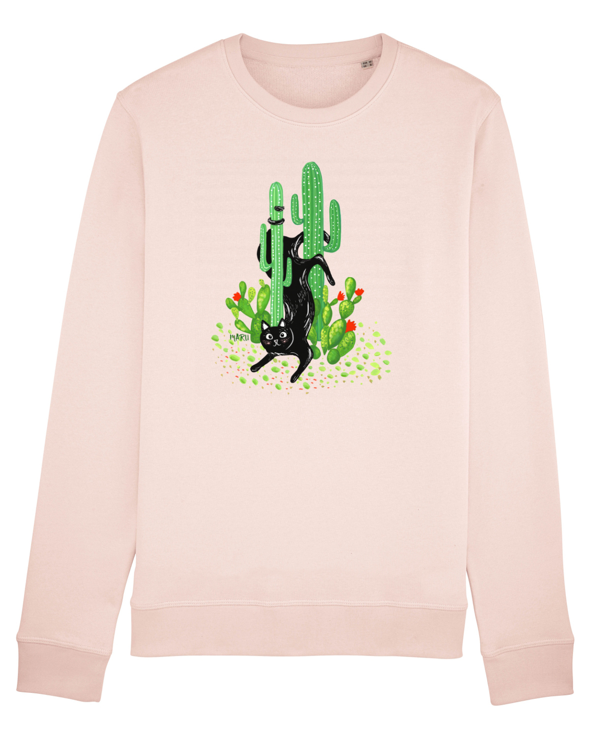Bluză mânecă lungă Unisex Rise Candy Pink