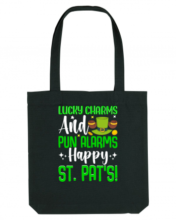 Lucky charms and pun alarms. Happy St. Pat's! Black