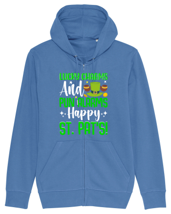 Lucky charms and pun alarms. Happy St. Pat's! Bright Blue