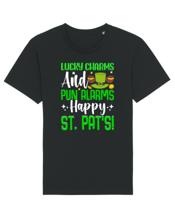 Lucky charms and pun alarms. Happy St. Pat's! Black