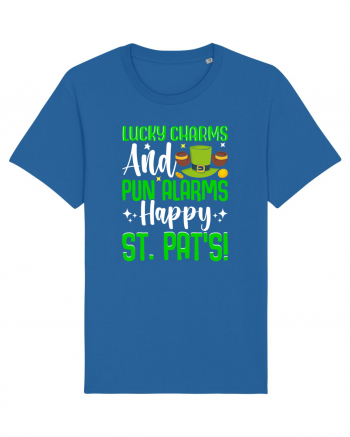 Lucky charms and pun alarms. Happy St. Pat's! Royal Blue