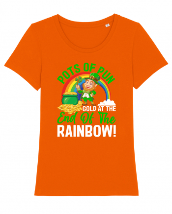 Pots of pun gold at the end of the rainbow! Bright Orange