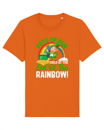 Pots of pun gold at the end of the rainbow! Bright Orange