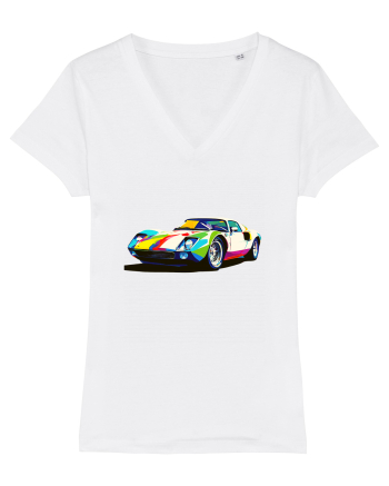 Masina Sport Pop Art White
