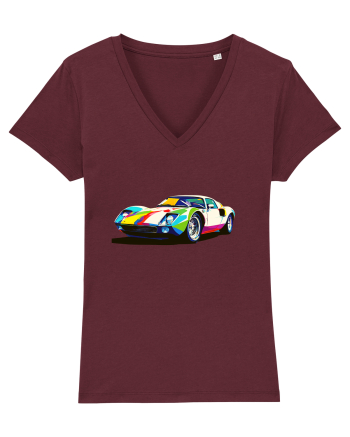 Masina Sport Pop Art Burgundy