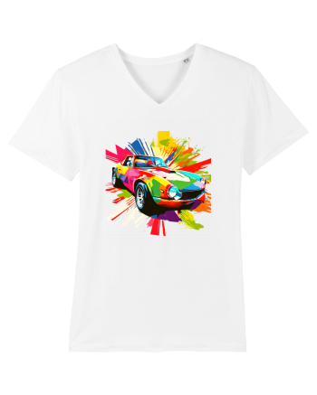 Masina Sport Pop Art White