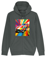 Masina Sport Pop Art Hanorac cu fermoar Unisex Connector