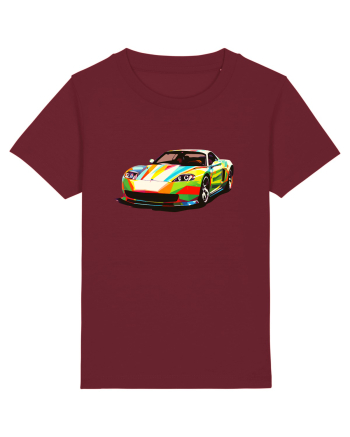 Masina Sport Pop Art Burgundy