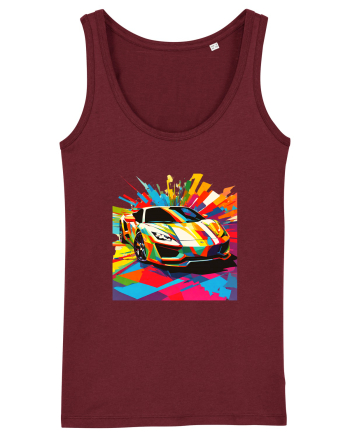 Masina Sport Pop Art Burgundy