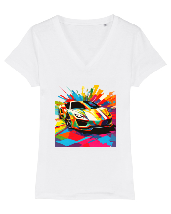 Masina Sport Pop Art White