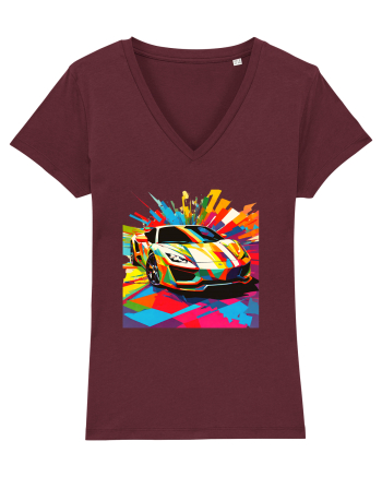Masina Sport Pop Art Burgundy