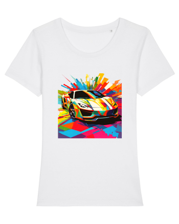 Masina Sport Pop Art White