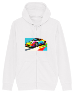 Masina Sport Pop Art Hanorac cu fermoar Unisex Connector