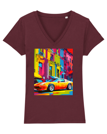 Masina Sport Pop Art Burgundy