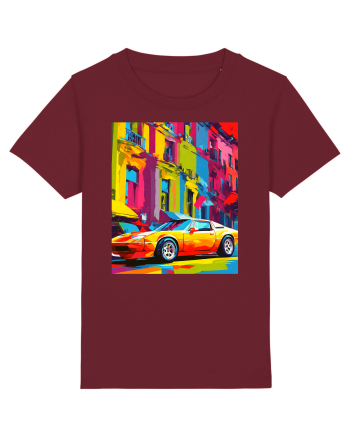 Masina Sport Pop Art Burgundy