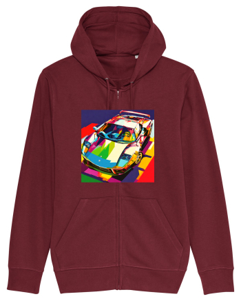 Masina Sport Pop Art Burgundy