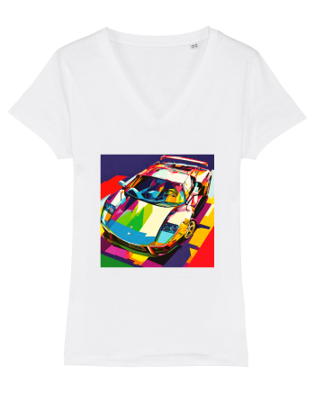 Masina Sport Pop Art White