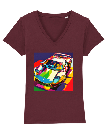 Masina Sport Pop Art Burgundy