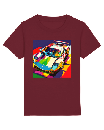 Masina Sport Pop Art Burgundy