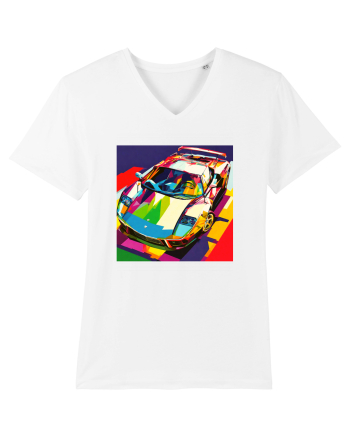 Masina Sport Pop Art White