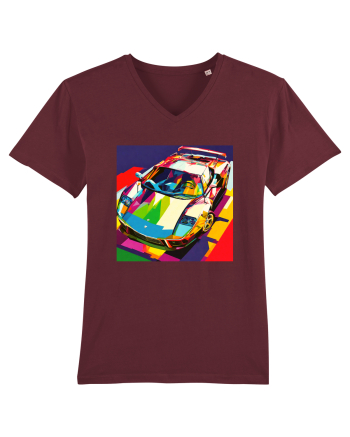 Masina Sport Pop Art Burgundy