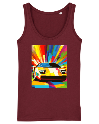Masina Sport Pop Art Burgundy