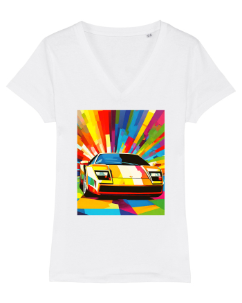 Masina Sport Pop Art White