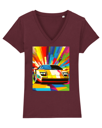 Masina Sport Pop Art Burgundy