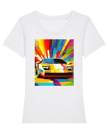 Masina Sport Pop Art White