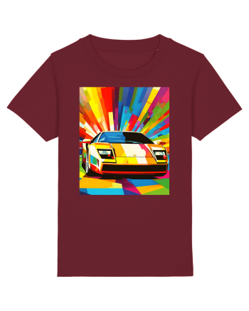 Masina Sport Pop Art Burgundy