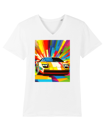 Masina Sport Pop Art White