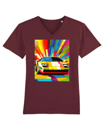 Masina Sport Pop Art Burgundy