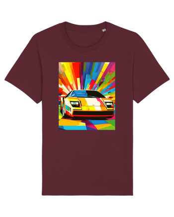 Masina Sport Pop Art Burgundy