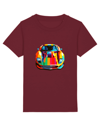 Masina Sport Pop Art Burgundy