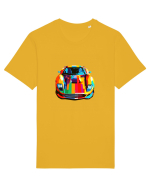 Masina Sport Pop Art Tricou mânecă scurtă Unisex Rocker
